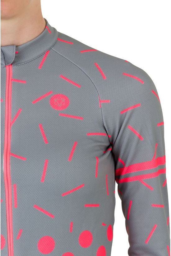 Agu T-Shirt Sprinkle Dot mid grey/red