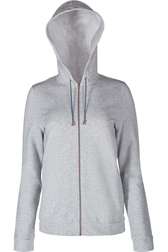 Skiny Pull Sweat Jacket Full Zip mid grey