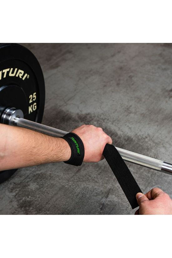 Tunturi Materiel Fitness Padded Power Lifting Straps Black