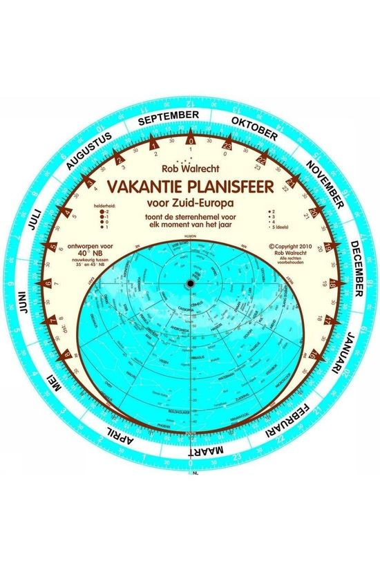 ROB WALRECHT PRODUCT Reisboek Planisfeer Zuid-Europa 40° NB vakantie 2011