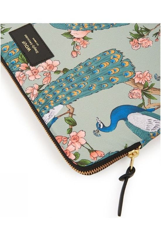 Wouf Bureau Accessoire Laptop Sleeve 13 Inch Royal Forest light blue/light pink