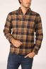 Fjällräven Hemd Sarek Heavy Flannel Sand Brown/Dark Blue
